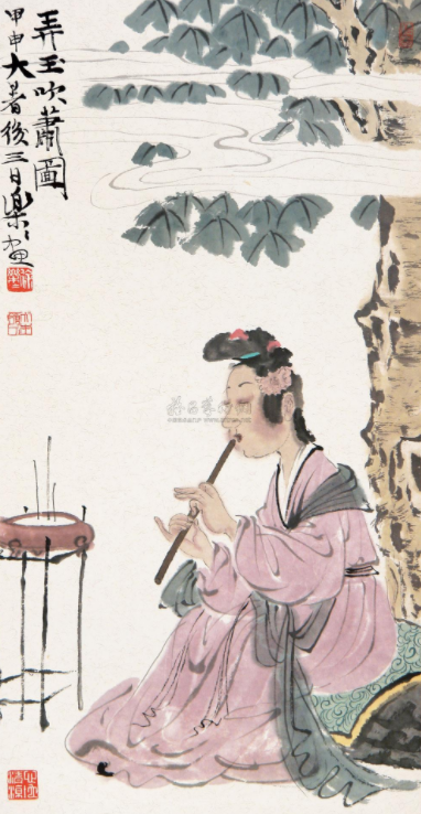 弄玉吹箫图