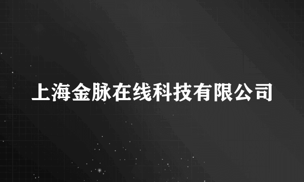 上海金脉在线科技有限公司
