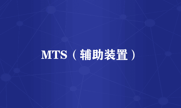 MTS（辅助装置）