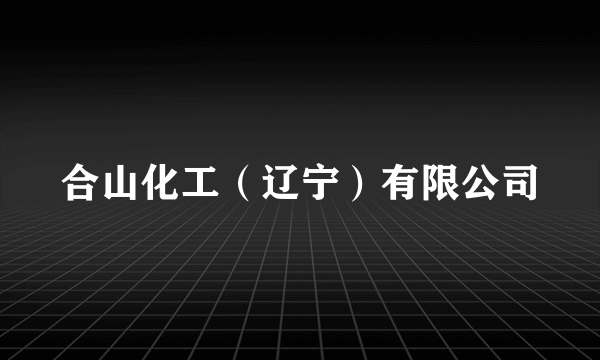合山化工（辽宁）有限公司