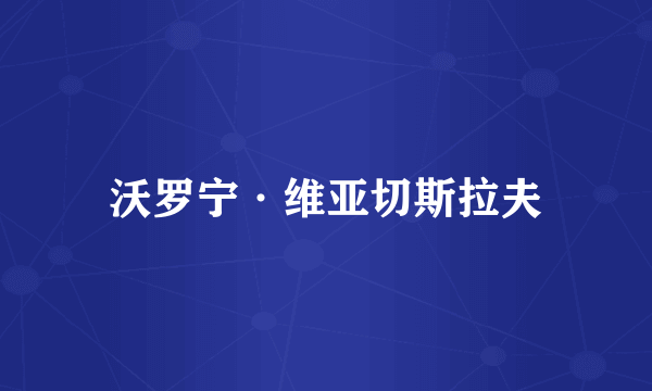 沃罗宁·维亚切斯拉夫