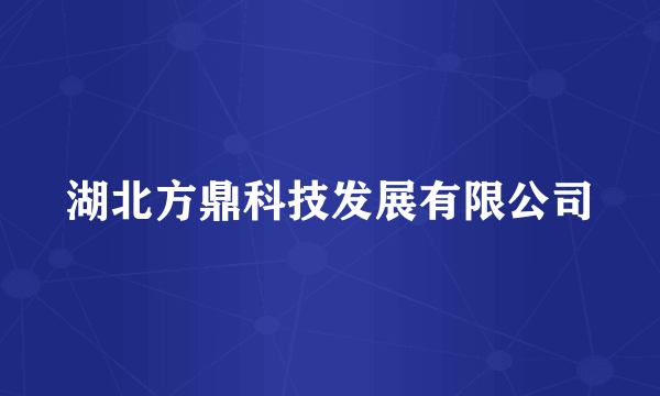 湖北方鼎科技发展有限公司