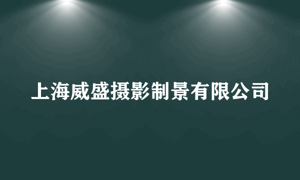 上海威盛摄影制景有限公司