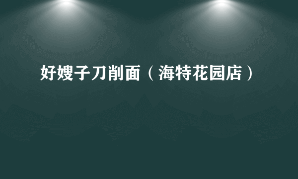 好嫂子刀削面（海特花园店）