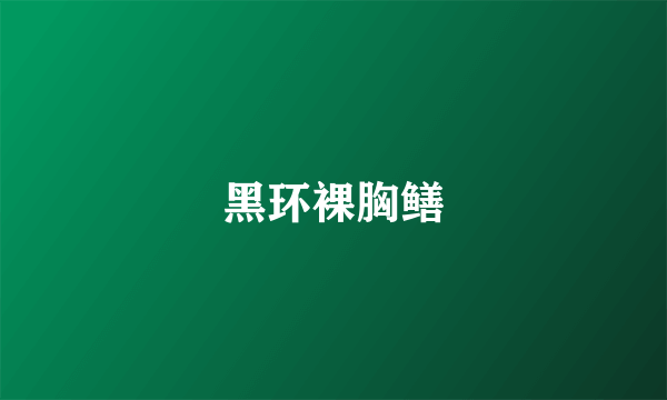 黑环裸胸鳝