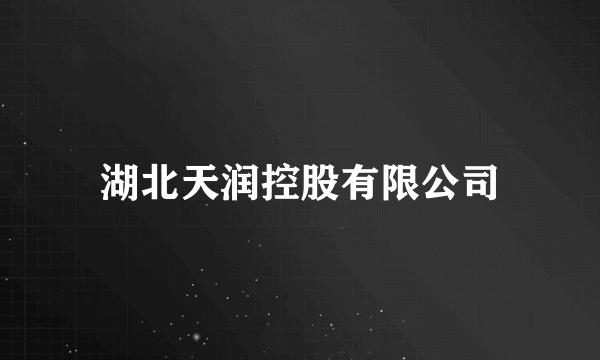 湖北天润控股有限公司
