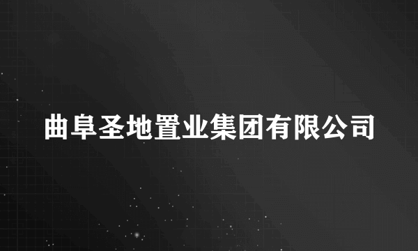 曲阜圣地置业集团有限公司