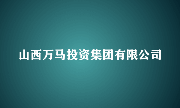 山西万马投资集团有限公司