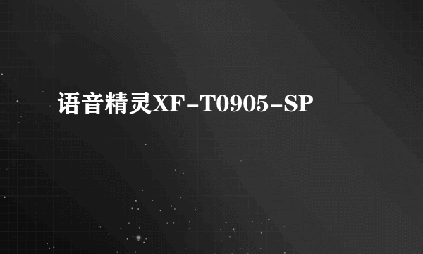 语音精灵XF-T0905-SP