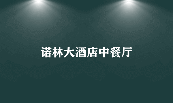 诺林大酒店中餐厅