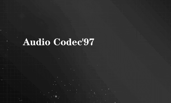 Audio Codec'97