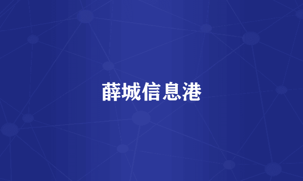 薛城信息港