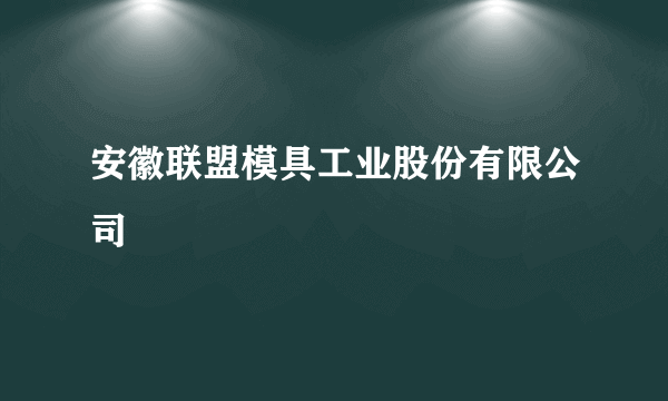 安徽联盟模具工业股份有限公司