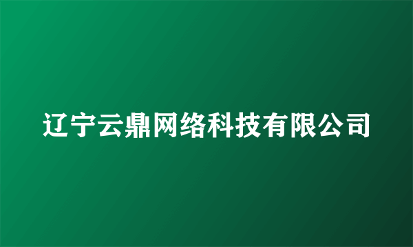 辽宁云鼎网络科技有限公司