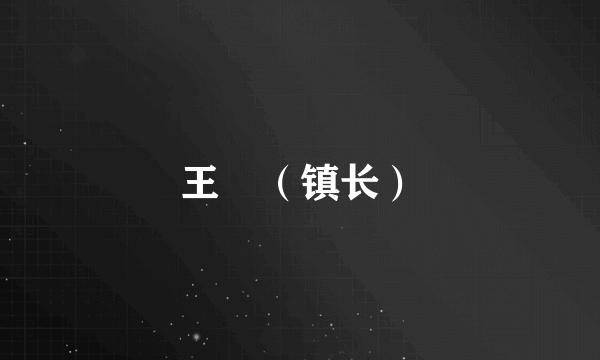 王垚（镇长）