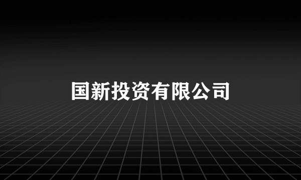 国新投资有限公司