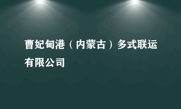 曹妃甸港（内蒙古）多式联运有限公司