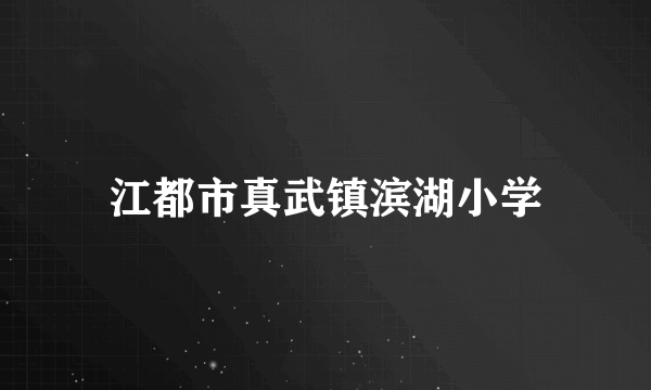 江都市真武镇滨湖小学
