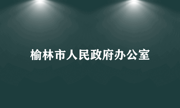 榆林市人民政府办公室
