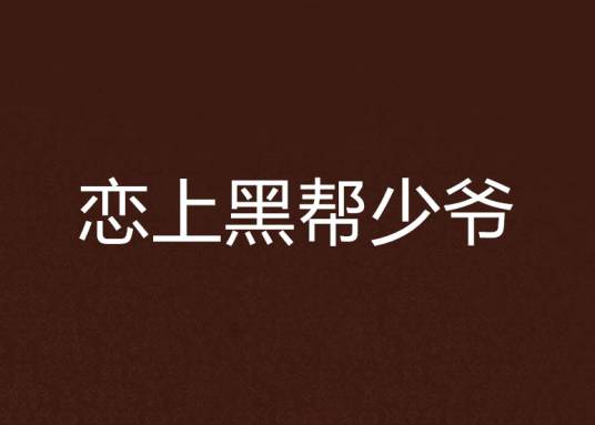 恋上黑帮少爷