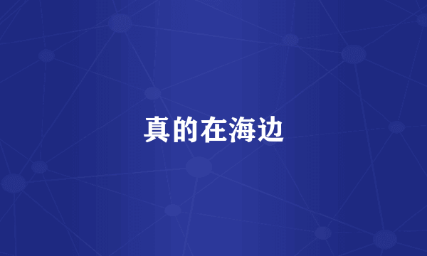 真的在海边
