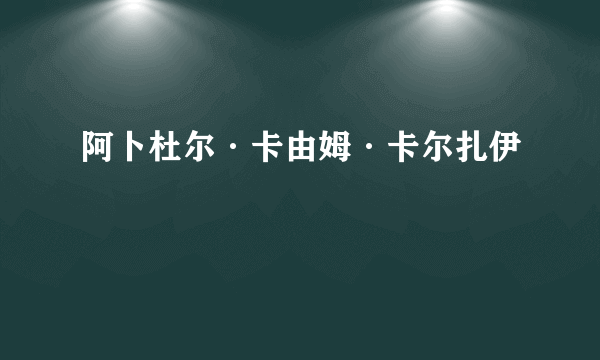 阿卜杜尔·卡由姆·卡尔扎伊