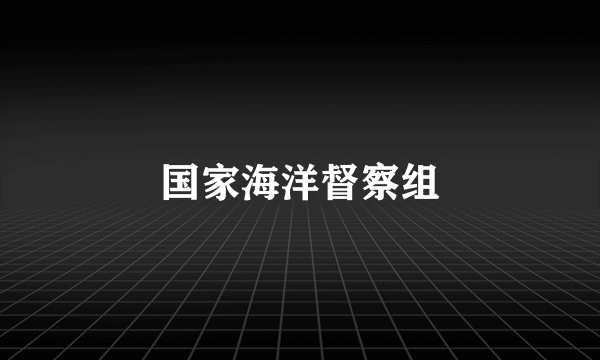 国家海洋督察组