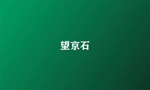 望京石