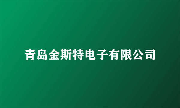 青岛金斯特电子有限公司