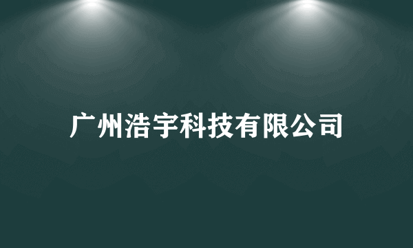 广州浩宇科技有限公司