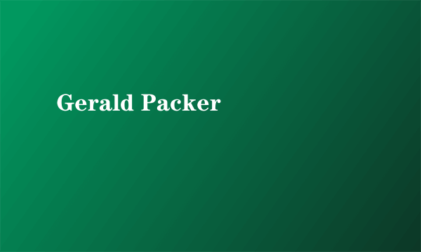 Gerald Packer