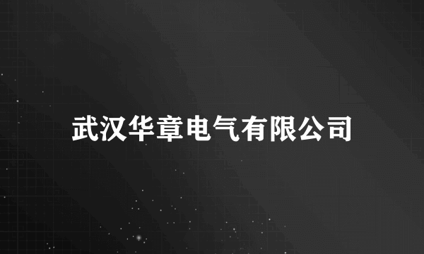 武汉华章电气有限公司
