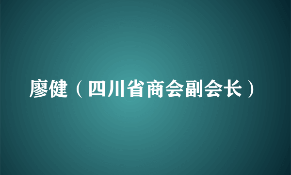 廖健（四川省商会副会长）
