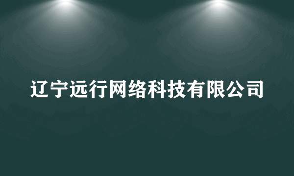 辽宁远行网络科技有限公司