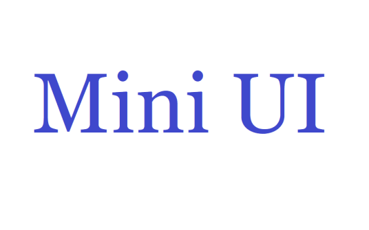 MiniUI