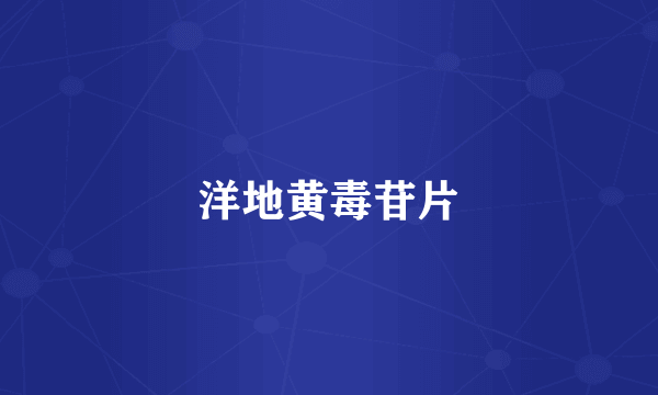 洋地黄毒苷片