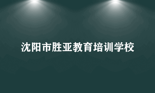 沈阳市胜亚教育培训学校