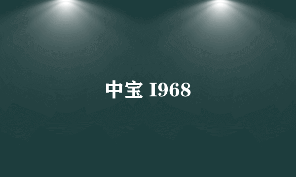 中宝 I968