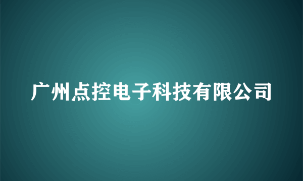 广州点控电子科技有限公司