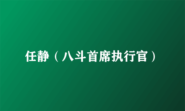 任静（八斗首席执行官）