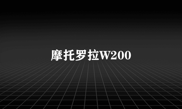 摩托罗拉W200