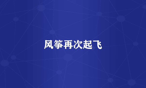 风筝再次起飞