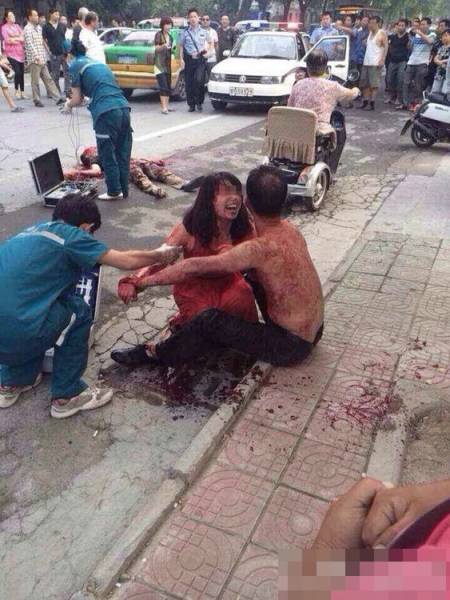 河南男子疑妻出轨当街砍人事件