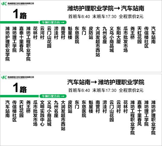 青州公交1路