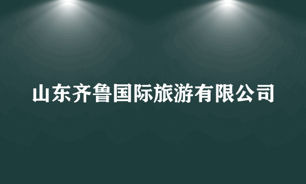 山东齐鲁国际旅游有限公司