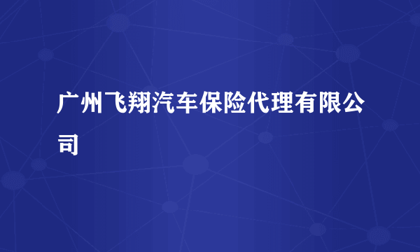广州飞翔汽车保险代理有限公司