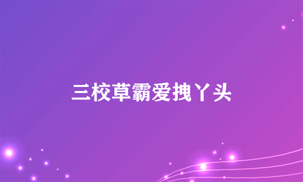 三校草霸爱拽丫头