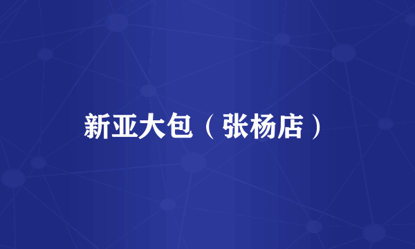 新亚大包（张杨店）