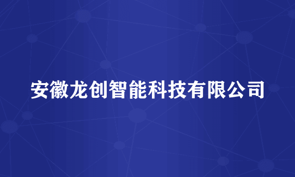 安徽龙创智能科技有限公司
