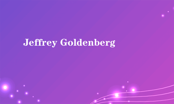 Jeffrey Goldenberg